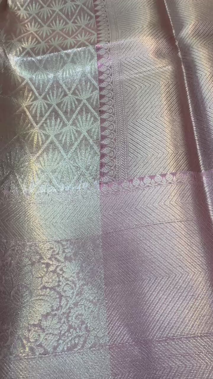 Light Colours tissue Silk Saree Ts121